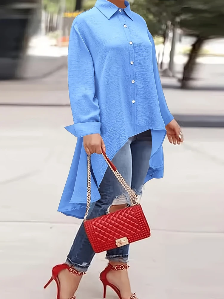 Blouse Off Shoulder - حجم كبير 2025 الربيع الصيف المرأة