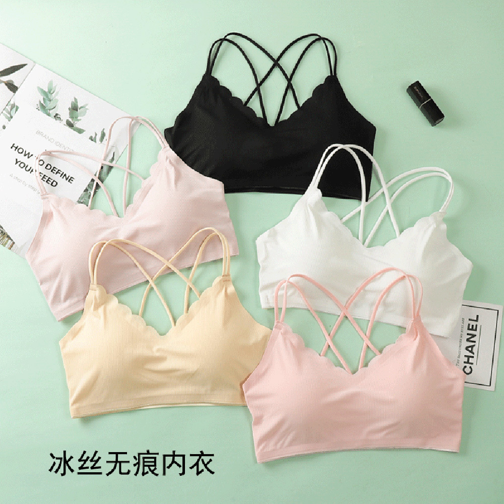 Bralette Triangle Set - ملابس داخلية مثيرة ثلاثية الأبعاد بدون