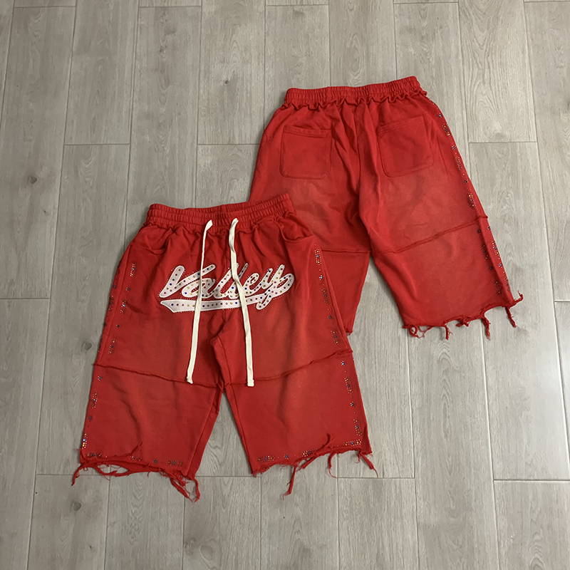 Shorts Denim Frayed - شورت رجالي أسود كاجوال من VALLEY