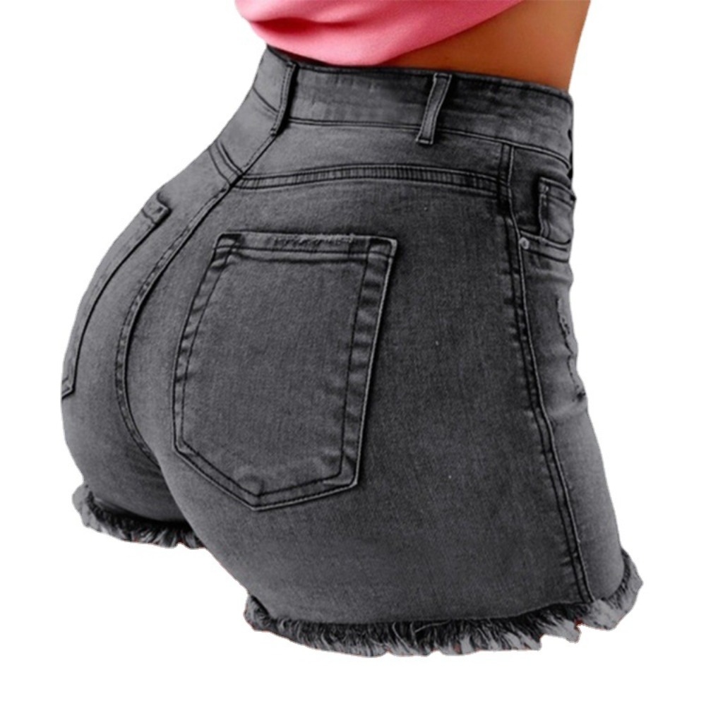 شورت جينز نسائي عالي الخصر ممز - مراجعة Shorts Denim Frayed وسعره