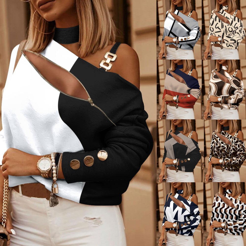 بلوزة نسائية بكتف مكشوف مع تفا - مراجعة Blouse Off Shoulder وسعره