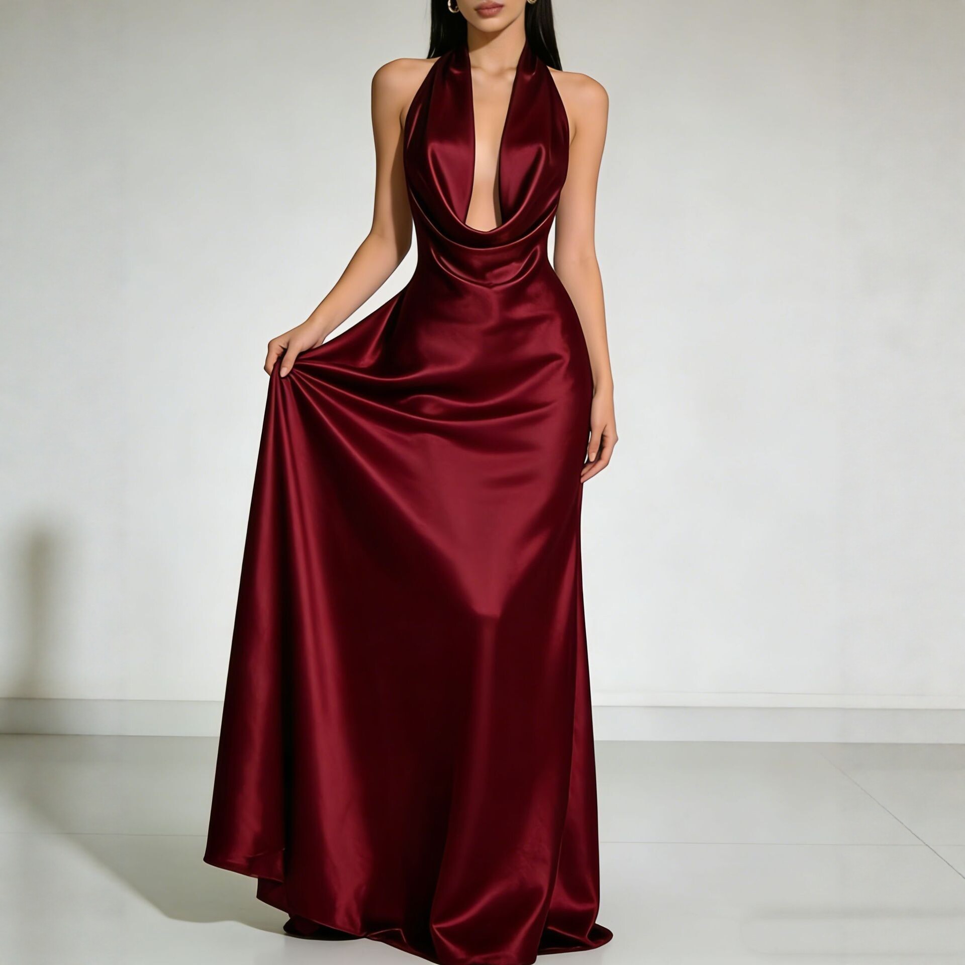 فساتين أنيقة للحفلات 2026، فسا - مراجعة Maxi Dress Halter وسعره