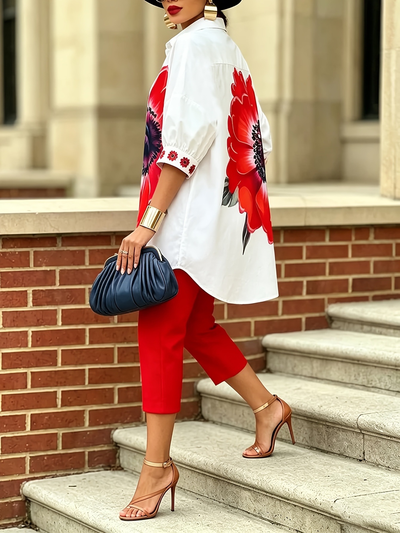 طقم نسائي عتيق الطراز مكون من  - مراجعة Romper Floral Print وسعره