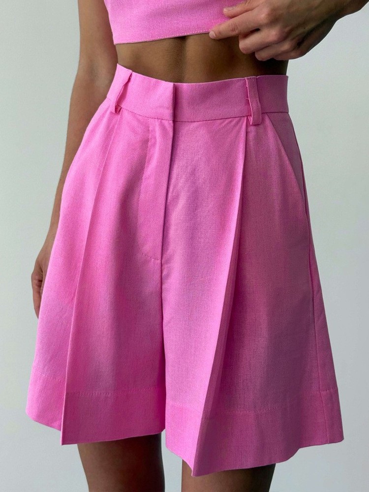 شورت كاجوال واسع الساق من الكت - مراجعة Linen Pant Wide وسعره