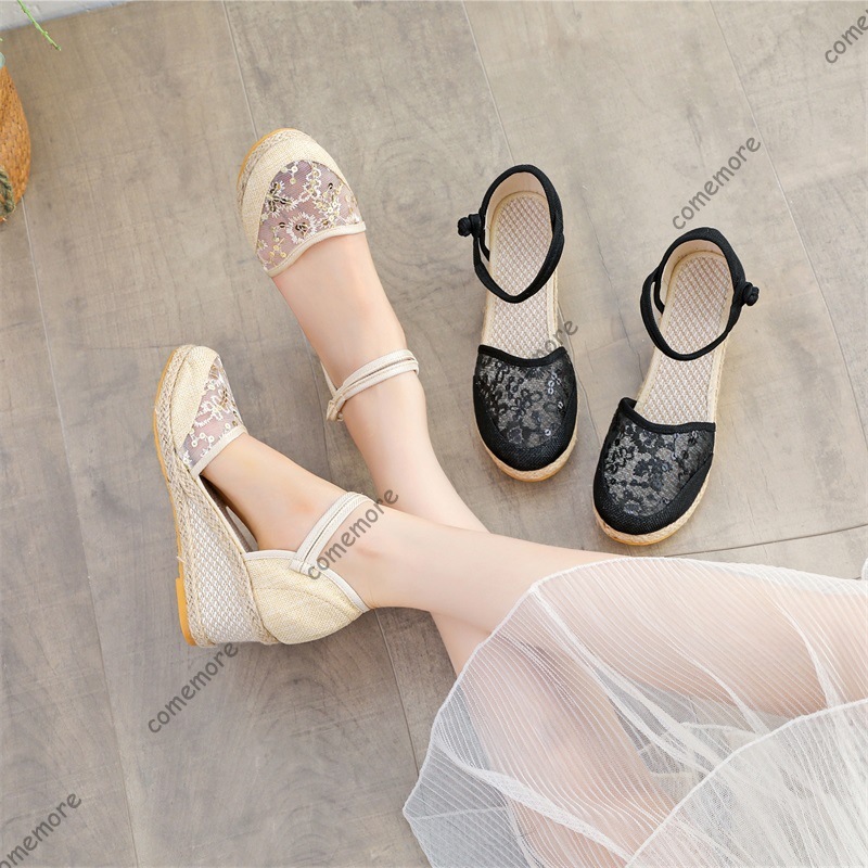صنادل نسائية بكعب إسبادريل من  - مراجعة Wedge Espadrille Women وسعره